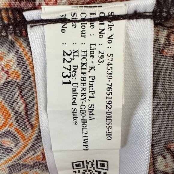 Old Navy Long Puff Sleeve Drawstring Waist Tiered Poet Long Midi Dress Size XL - Picture 11 of 11